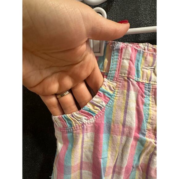 Hanna Andersson Pants Plaid Pockets Adjustable Waist 100% Cotton Size 110cm 5T - Picture 3 of 7